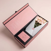 Premium-Box mit rosa Rosen